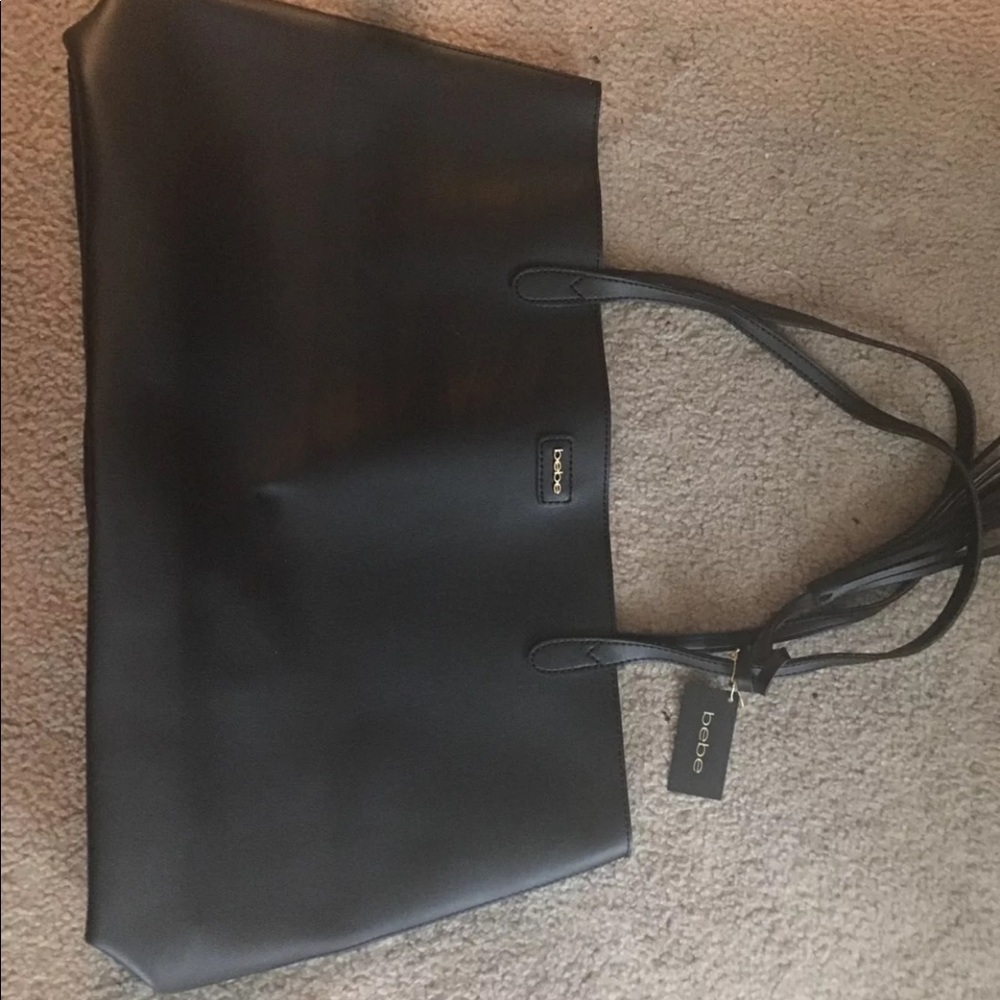 Bebe super cute black tote. New with tags!!!